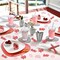 100 PCS Valentine's Day Confetti Happy Valentine's Day Pink Lip Red XoXo Love Table Confetti Wedding Engagement Bridal Shower Anniversary Party Sprinkles Confetti Decorations Lip Pink
